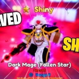 Shiny Dark Mage | Fallen Star | Anime Adventures  /  Secret 0
