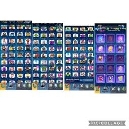 CR59!![7846ATB]KT-15,LEVEL-56, 5 ELITE CARDS, 72 CARDS MAX LEVEL 14 , FREE NAME CHANGE, 88 EMOTES, 5 TOWER SKINS, 93 CARD MASTERY, ARENA- 20 !! 4