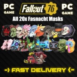 [PC] All Rare Glowing Fasnacht Mask Bundle 20x Set (Complete) 0