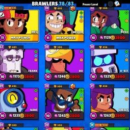78 Brawlers | 29944 Trophies | 57 skin |20 Maxed | 3