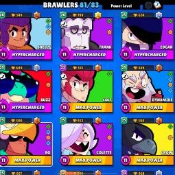 Mega Sale | 81 Brawlers | 37993 Trophies | 76 skin |12 Maxed | 1