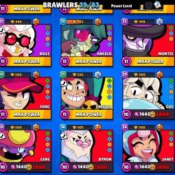 Mega Sale | 79 Brawlers | 32929 Trophies | 90 skin |14 Maxed | Rodeo Hank 2