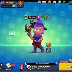 Mega Sale | Witch Shelly|79 Brawlers | 37909 Trophies | 80 skin |19 Maxed |Mecha Mortis|Orochi Edgar|Dark Lord Spike| 0
