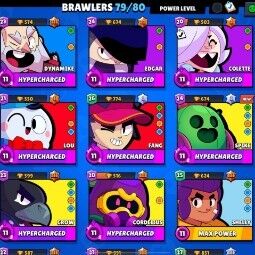 Mega Sale | Witch Shelly|79 Brawlers | 37909 Trophies | 80 skin |19 Maxed |Mecha Mortis|Orochi Edgar|Dark Lord Spike| 1