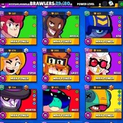 Mega Sale | Witch Shelly|79 Brawlers | 37909 Trophies | 80 skin |19 Maxed |Mecha Mortis|Orochi Edgar|Dark Lord Spike| 2