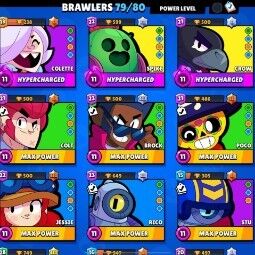 Mega Sale | 79 Brawlers | 26870 Trophies | 82 skin |24 Maxed |Dark lord spike|forest queen Amber| 1