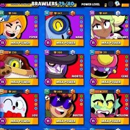Mega Sale | 79 Brawlers | 26870 Trophies | 82 skin |24 Maxed |Dark lord spike|forest queen Amber| 2