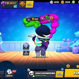 HOT Sale | 84 Brawlers | 38232 Trophies | 118 skin |18 Maxed | 4 True Silver Skin | Hoot Hoot Shelly  | Space Ox Bull |Dark Lord Spike| Sway Master Barley 0