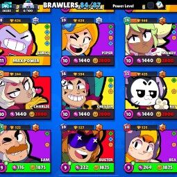 HOT Sale | 84 Brawlers | 38232 Trophies | 118 skin |18 Maxed | 4 True Silver Skin | Hoot Hoot Shelly  | Space Ox Bull |Dark Lord Spike| Sway Master Barley 3