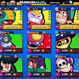 Mega Sale | 81 Brawlers | 31613 Trophies | 91 skin |20 Maxed | 3 True Silver Skin | Rodeo Hank | Robo Mike | Buzz Patrick | Dark Lord Spike | 3