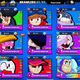 HOT Sale | 82 Brawlers | 31334 Trophies | 96 skin |14 Maxed | Trixie Colette | Rodeo Hank | True Silver Spike | 1