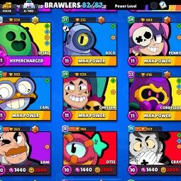 HOT Sale | 82 Brawlers | 31334 Trophies | 96 skin |14 Maxed | Trixie Colette | Rodeo Hank | True Silver Spike | 2