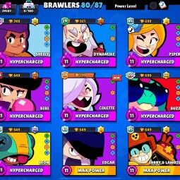 HOT Sale | 80 Brawlers | 29507 Trophies | 94 skin |13 Maxed | Mortis True Gold Skin | Street Ninja Tara | 1