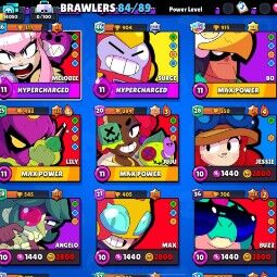 Mega Sale | 84 Brawlers | 34050 Trophies | 119 skin | 14 Maxed | True Silver Shelly | Pop Melody | Soveregn Rico | Godzilla Buzz | 2