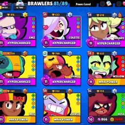 HOT Sale | 81 Brawlers | 34731 Trophies | 114 skin | 8 Maxed | Virus Charlie | Capitan Carl | Holiday Party Frank | Fangirl Cony | 1