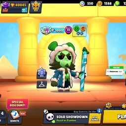 Mega Sale | 10 Maxed | 84 Brawlers | 40045 Trophies | 119 skin | Rodeo Hank | 3 True Silver Skin | Logmas Spike | Sandy Jessie | Snowman Tick | 0