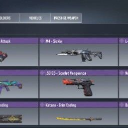🟨Nível 205 | gestos:9 | epic Arma: 41 | skin:41| 1Ouro | Início10CP 2