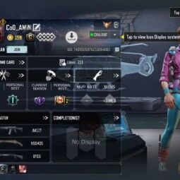 🟨Lv159| Emotes13 | Epic Gun42| Skin23| Legend: Stun Baton 4