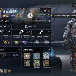 🟨Nível 231 | gestos: 5 | epic Arma: 27 | skin: 15 | Início10CP 4