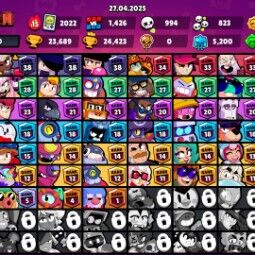 23689Trophy | 65 Brawlers | 5 MAX | 76 Skins | 5593 Bling | 1385 Gold | 66 Gems | Full Access | Instant Delivery | BS002 1