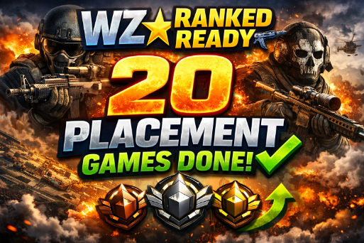 WZ⭐ Ranked Account | 🔫 20 Placements Done | Ready for Competitive Play ✅