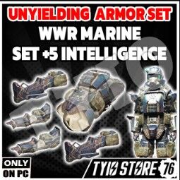 Unyielding Marine  Weapon Weight Reduction  +10INT 0
