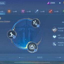 M6 Claude / All Emblem Max 💥
Lightborn granger
Epic roger karrie kagura grimlock
Blazing franco esmeralda 
189 skins 0