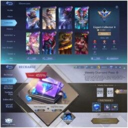 M6 Claude / All Emblem Max 💥
Lightborn granger
Epic roger karrie kagura grimlock
Blazing franco esmeralda 
189 skins 2