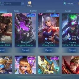 [IOS/ANDROID] CEL LVL 86 | 126 HEROES | 255 SKINS | GUSION LEGEND-GUSION COLLECTOR-BADANG COLLECTOR-BEATRIX PRIME-SABER ONI-LANCE ZODIAC-BRUNO HALO 4