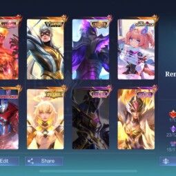 [IOS/ANDROID] CEL LVL 92 | 126 HEROES | 289 SKINS | VALIR LEGEND - VALE HERO - GUSION COLLECTOR - ANGELA ASPIRANT - BEATRIX PRIME - JOHNSON TRANSFORMER & MORE 0