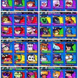 CLASSIC SHELLY DYNAMIKE 177 SKINS 45K TROPHIES - 89 BRAWLERS - 30 MAX POWER(21 HYPERCHARGED) - 190 GEMS - TEMPEST TARA HANDSOME COLT OLD SCHOOL BROCK 1