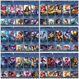 [IOS/ANDROID] CEL LVL 118 | 128 HEROES | 280 SKINS | GUSION LEGEND - XAVIER GOJO JJK - ESME DAWNING - GRANGER MEGATRON - CHOU STUN - FREYA WAR ANGEL - EPIC RECA 4