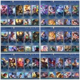 [IOS/ANDROID] CEL LVL 125 | 128 HEROES | 350 SKINS | EXALTED V | VALIR LEGEND - ESME DAWNING - GUSION COLLECTOR - CLAUDE SANRIO - 3 TRANSFORMER 3