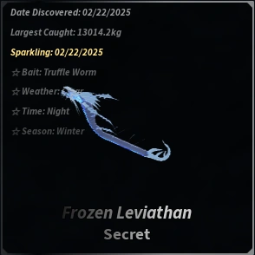 🌊 Secret Frozen Leviathan | 🦈 Fisch | 💸 Cheapest | 🚀 Fast Delivery | Roblox 0
