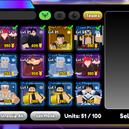 ⭐anime defenders⚡28 lvl⚡10k - 15k gemas ✅ entrega inmediata ✯ 1