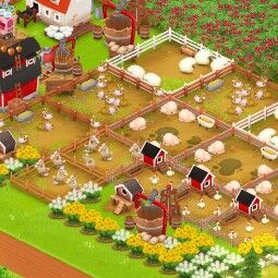 Level 54/4 | Barn Storage 3950 | Silo Storage 1050 | Coins (229293) | Diamonds 3 | Android & iOS 0