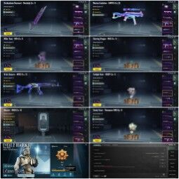 M416 Glacier Lvl 4(KillMsg)Ump (KillMsg)M762 Lvl 2"MF Title 87"Lvl 75"S17 To Max"M4/6 Uza"Golden Daica"Middleeast Ace 4