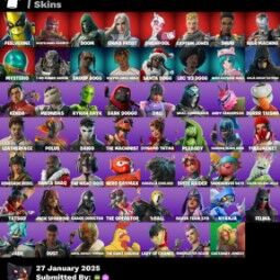 [Pc/PSN/XBOX] 55 SKINS | PEELVERINE ✨ WASTELANDER MAGNETO ✨ DOOM ✨ EMMA FROST ✨ GWENPOOL ✨ CAPTAIN JONES ✨ SHURI ✨ WAR MACHINE ✨ MYSTERIO ✨ | 150 VB 0