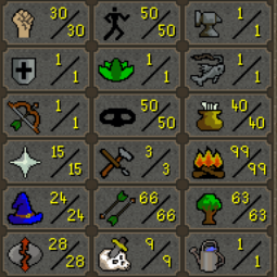 💪 Extremo Independente 💪 Phoenix pet 💪 99 Fabricação de 💪 Fogo 69 Construção 💪 50 Agilidade & 50 Roubo 💪 619 total 💪 Jagex 0
