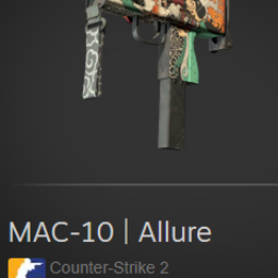MAC-10 | Allure | Factory New | Float: 0.0225 0