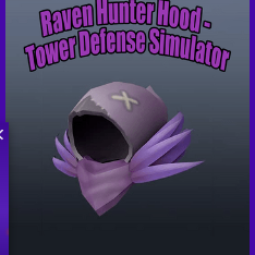 Roblox - Raven Hunter Hood - Tower Defense Simulator (DLC) Official Website Key GLOBAL 0