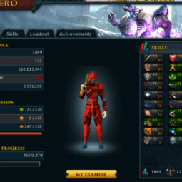 total nível:1849 | total xp:110M | quest pontos:136 | main 0