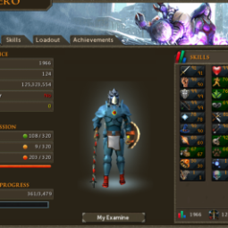 total nível:1966 | total xp:125M | quest pontos:207 | main 0