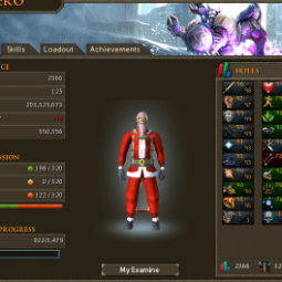Total Level:2366 | Total XP:203M | Quest Points:341 | Bunny Ears | Scythe | 20 Year Veteran | 0