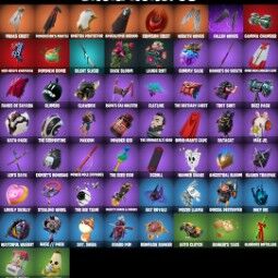 ⚜️44 Skins ⚜️ Ronin (Cape) ⚜️ The Foundation (Helmet Off) ⚜️ Son Goku ⚜️ Midas Rex ⚜️ Fallen Love Ranger ⚜️ Green Goblin ⚜️ Hulk ⚜️ Spider-Man ⚜️ 4