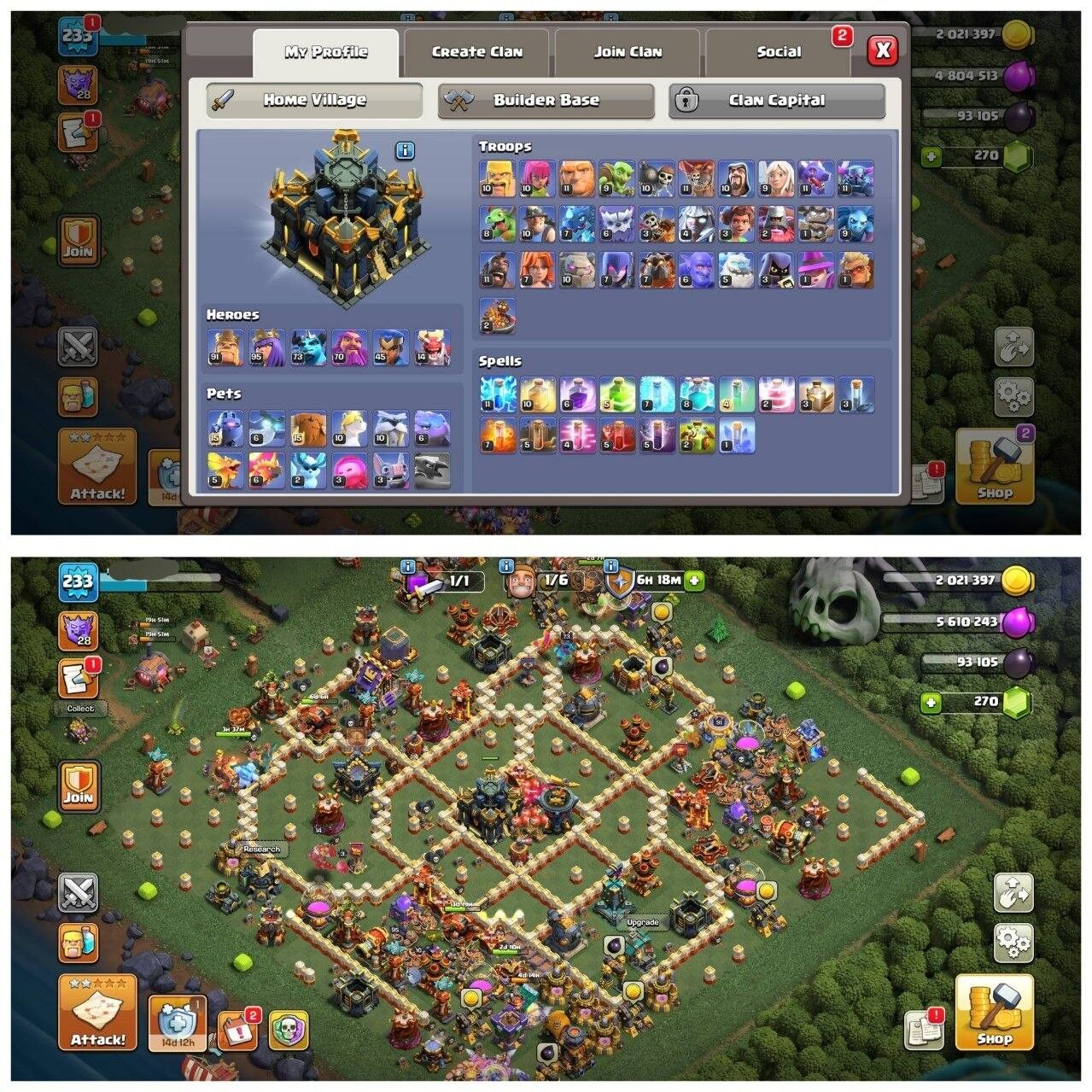 TH17 HALF MAX ID⚡️5 EPIC EQUIPMENT⚡️XP-233⚡️HERO 91-95-73-70-45-14⚡️