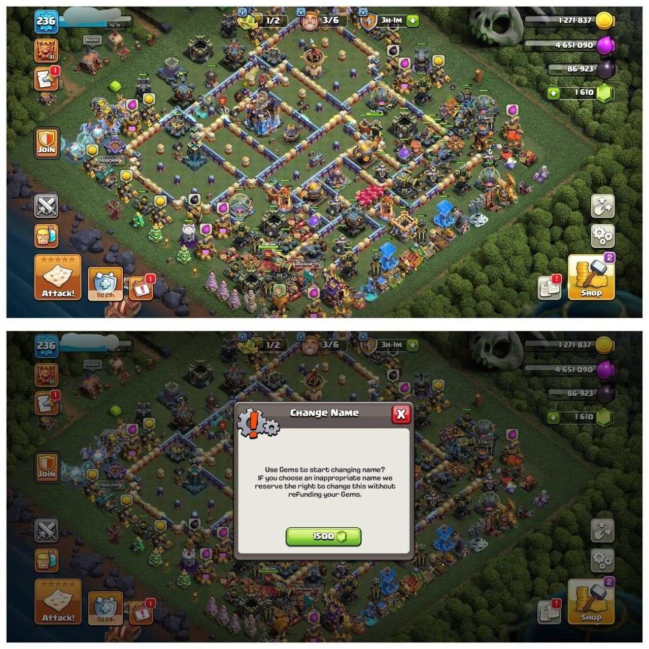 TH18 ALMOST MAX ID⚡️12 EPIC EQUIPMENT⚡️XP-236⚡️HERO 72-83-57-66-43-11⚡️