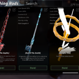 Fisch Level 1000(Max) %28+ Rods 118M C$+ Seraphic Rod+No Life Rod+Heaven Rod+Tempest Rod+Rod Of The Zenith+Poseidon Rod+Kraken Rod &More 0