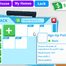 855 Age Up Potion🧪 528k bucks💸 Adopt me Account 1