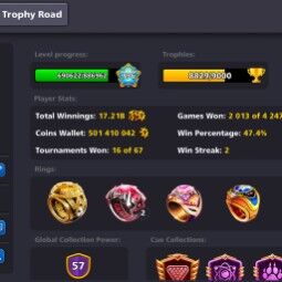 🚀 500m+ coin 💰 200M More 💰 10 Legendary Cues 🔥 2000 Cash 💲 (Miniclip Login)
🔥 9Legendary Cues 💰500m Coins 💰1Billion Coins 0